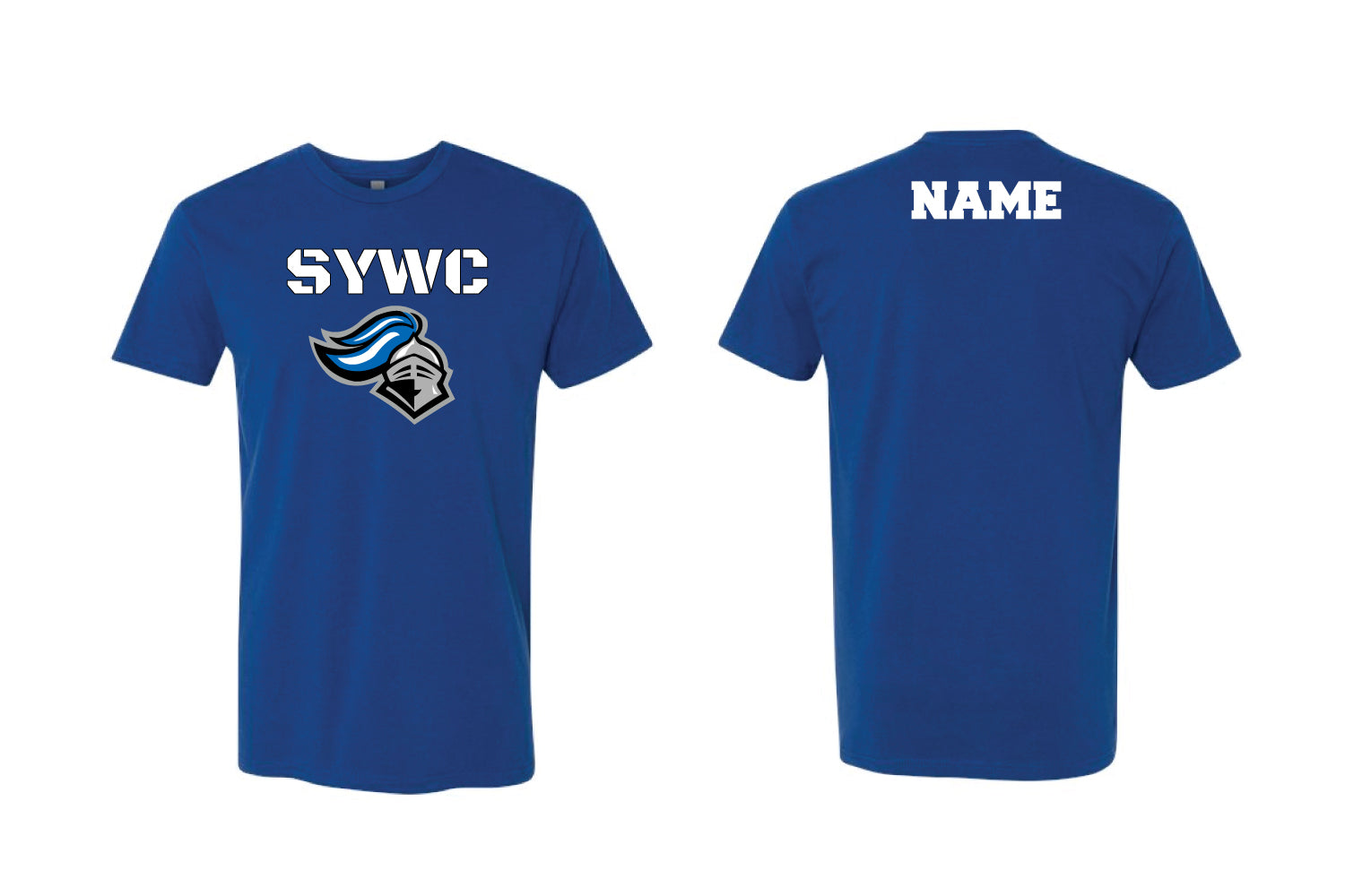 Southington Wrestling Cotton Crew Tee - Royal