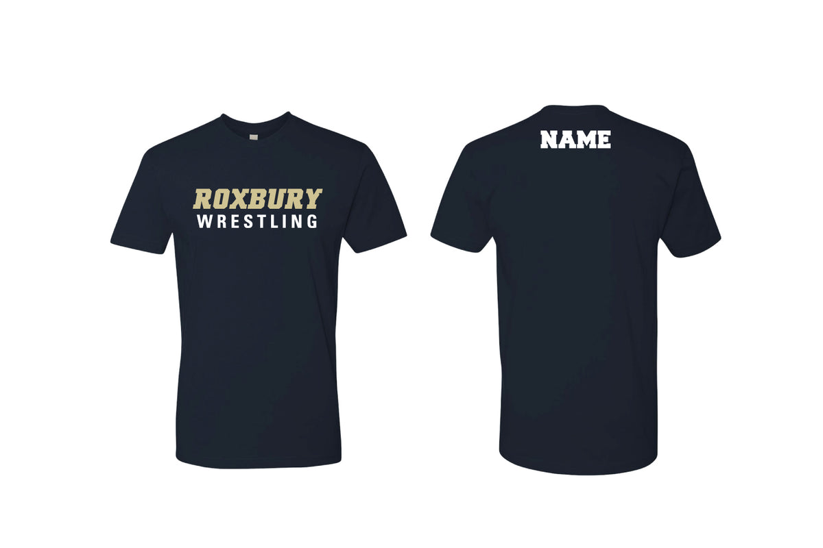 Roxbury Wrestling Cotton Crew Tee - Navy