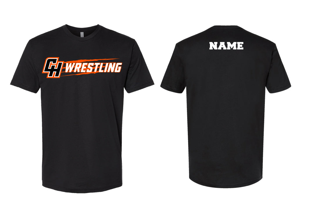 Croton Harmon Wrestling Cotton Crew Tee - Black