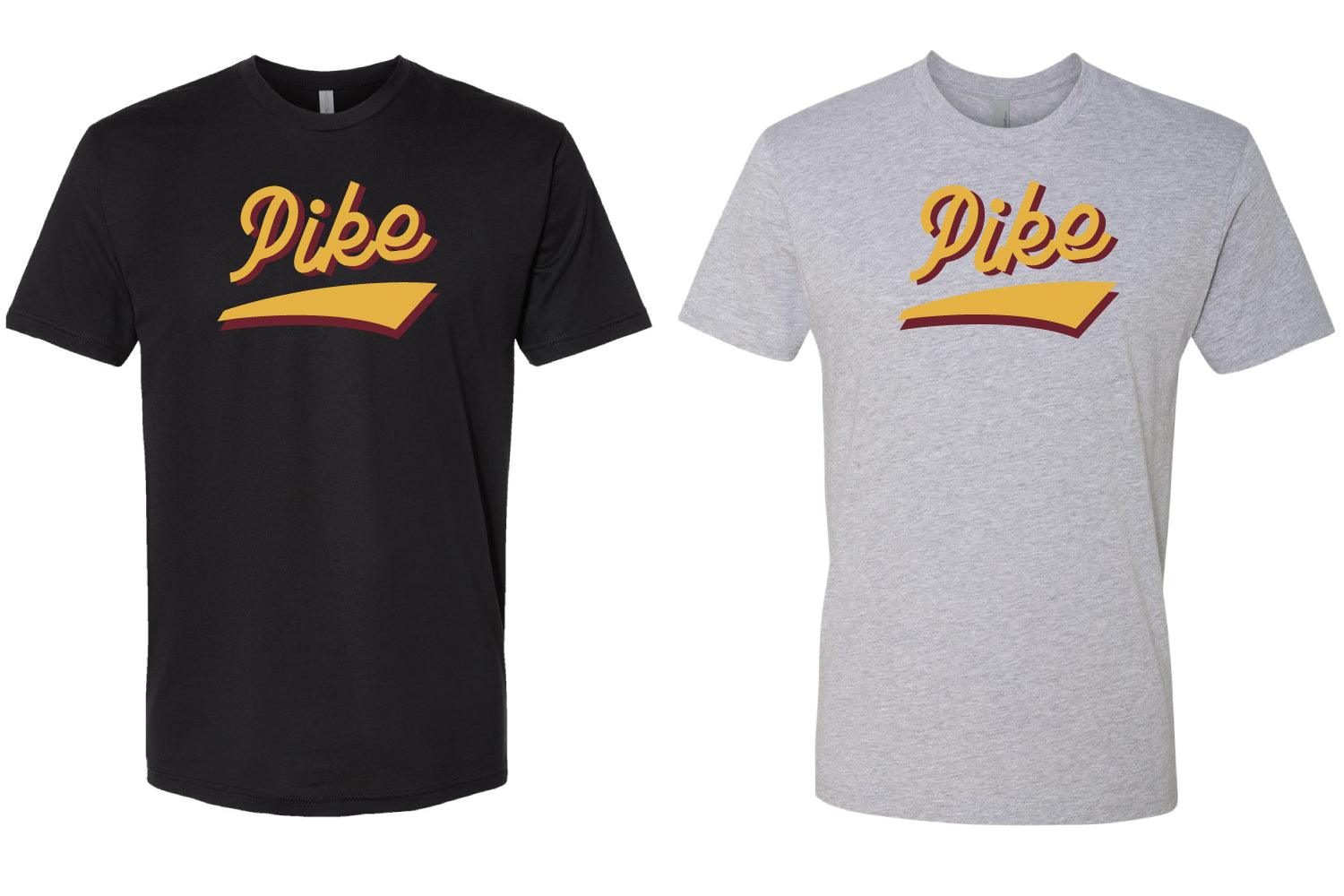 JMU Pi Kappa Alpha Vintage Logo Cotton Crew Tee - Black/Grey