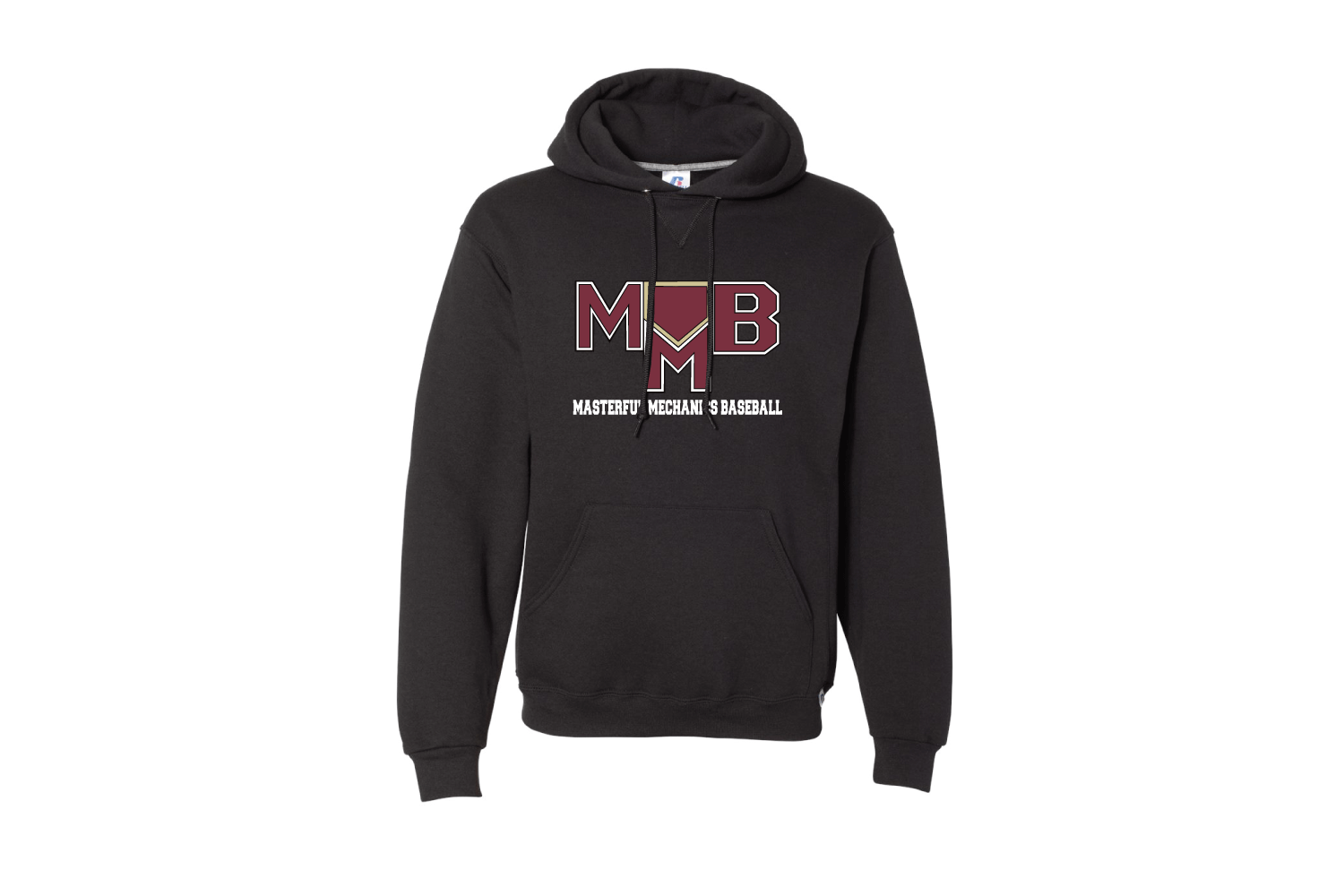 Masterful Mechanics Baseball Cotton Hoodie - Black