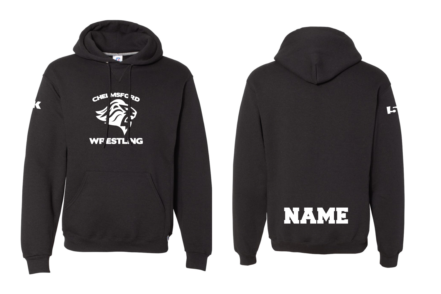 Chelmsford Youth Wrestling Cotton Hoodie - Black