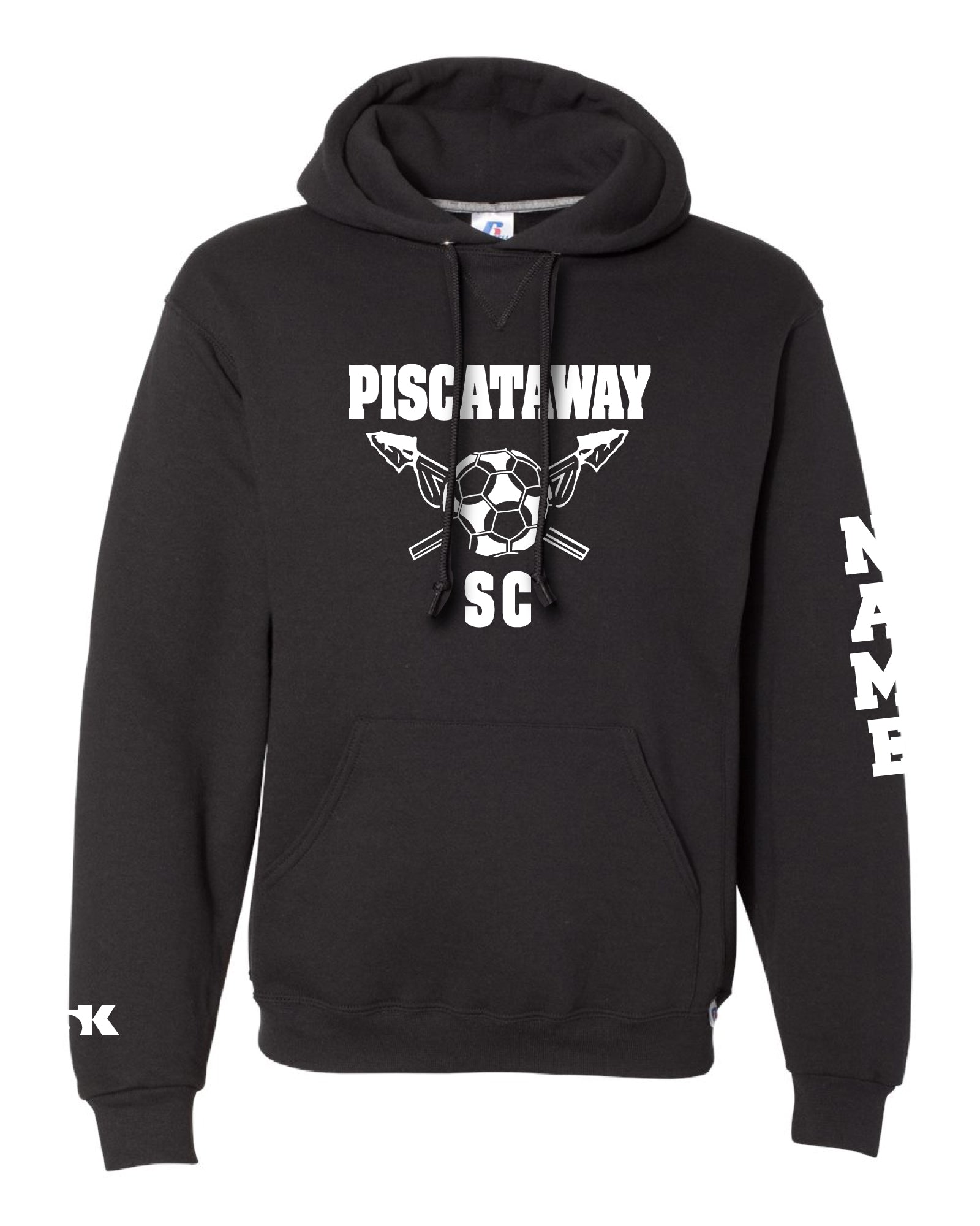 Piscataway Soccer Cotton Hoodie - Black