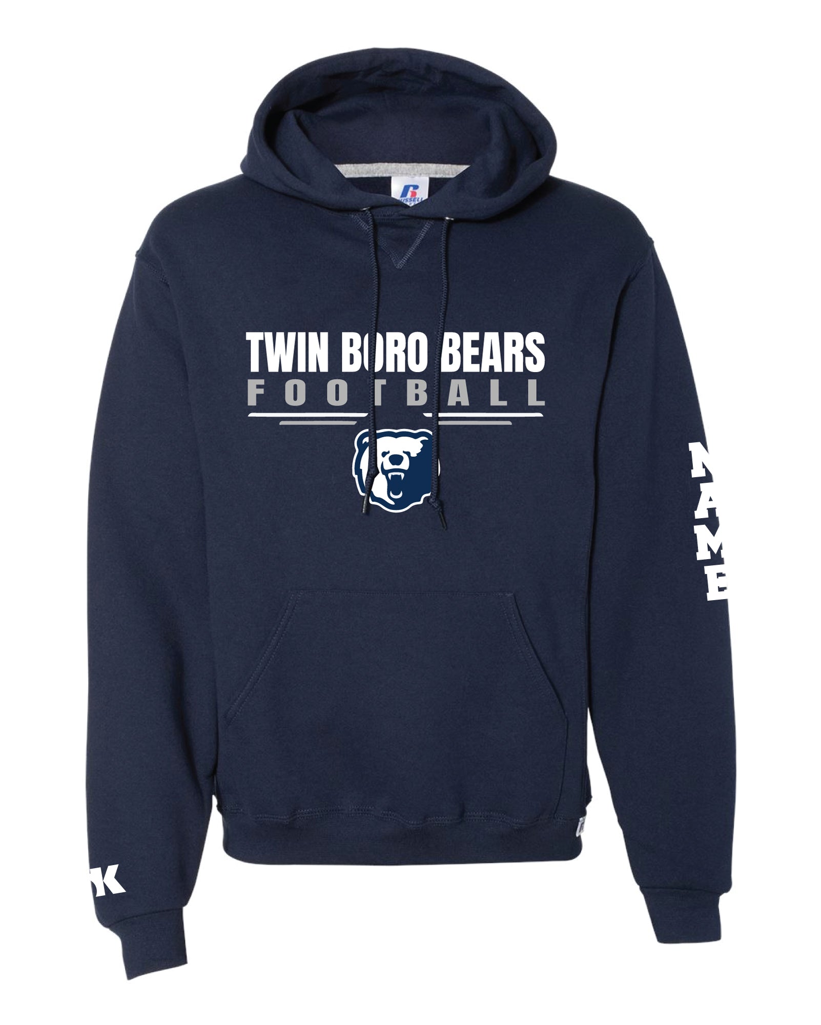 Twin Boro Football Cotton Hoodie - Navy