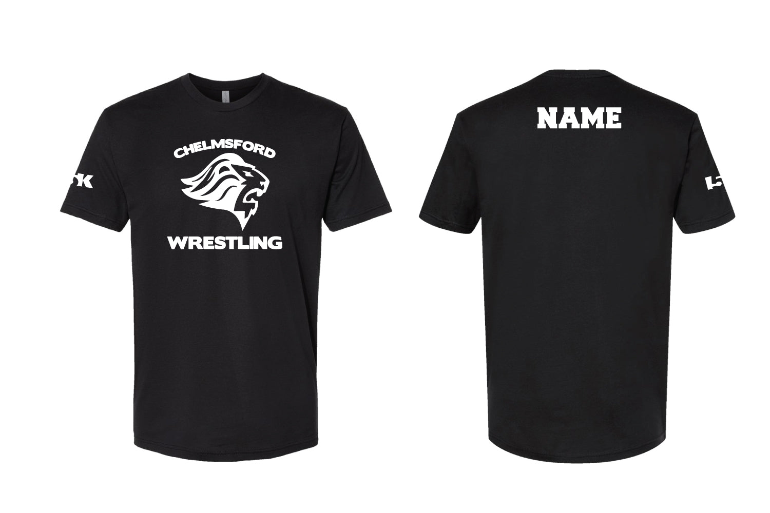 Chelmsford Youth Wrestling Cotton Crew Tee - Black