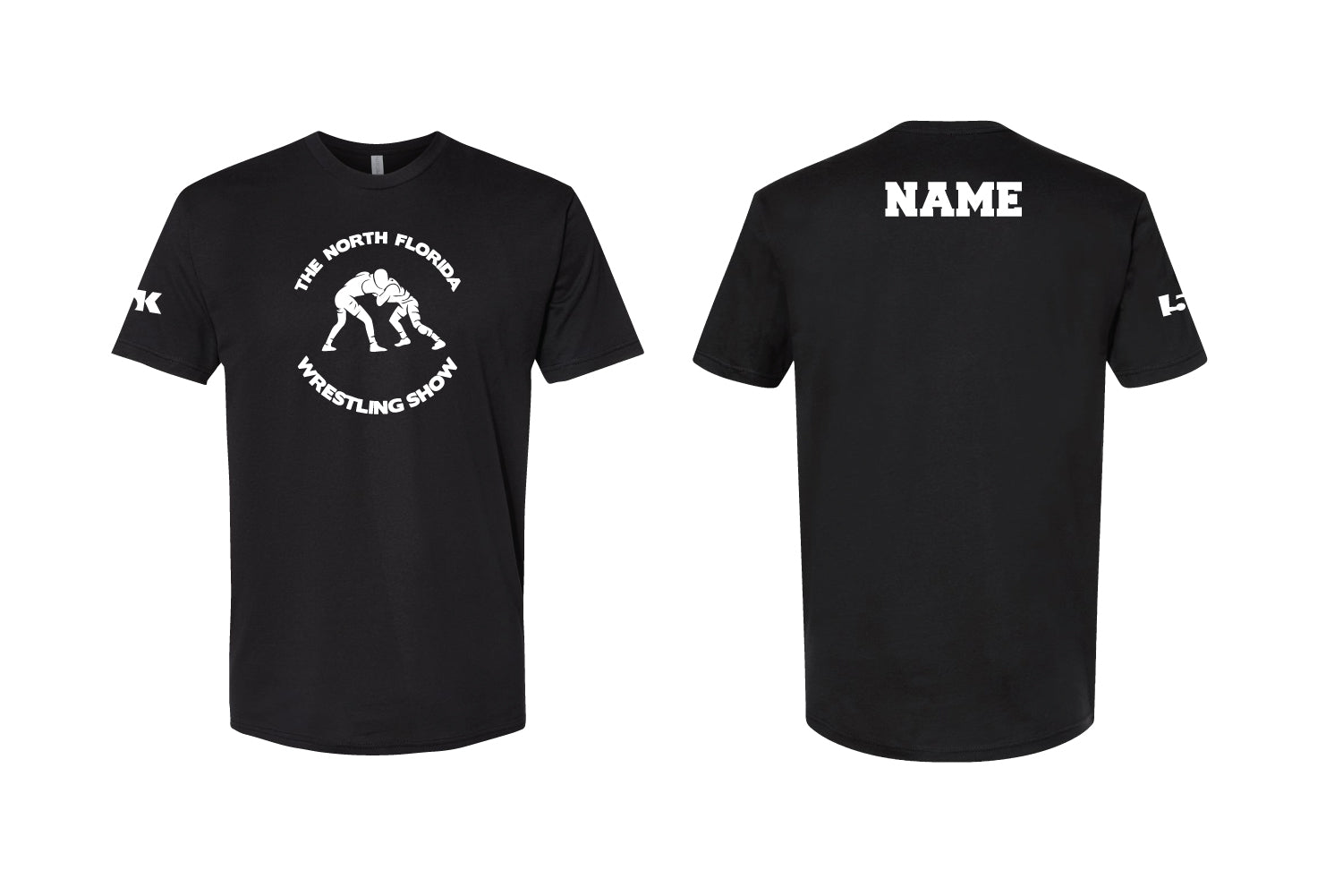 North Florida Wrestling Cotton Crew Tee - Black