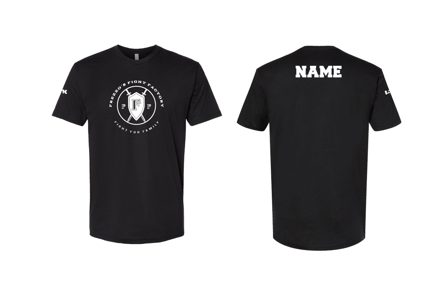 Frezzo's Fight Factory Cotton Crew Tee - Black