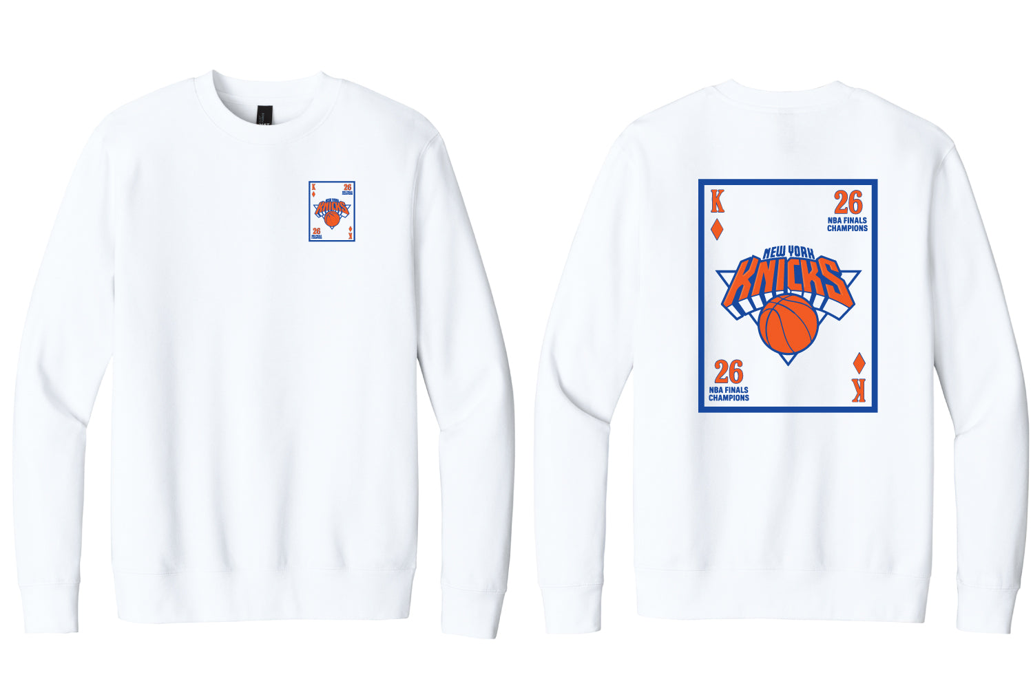 Knicks Crew Sweatshirt - White