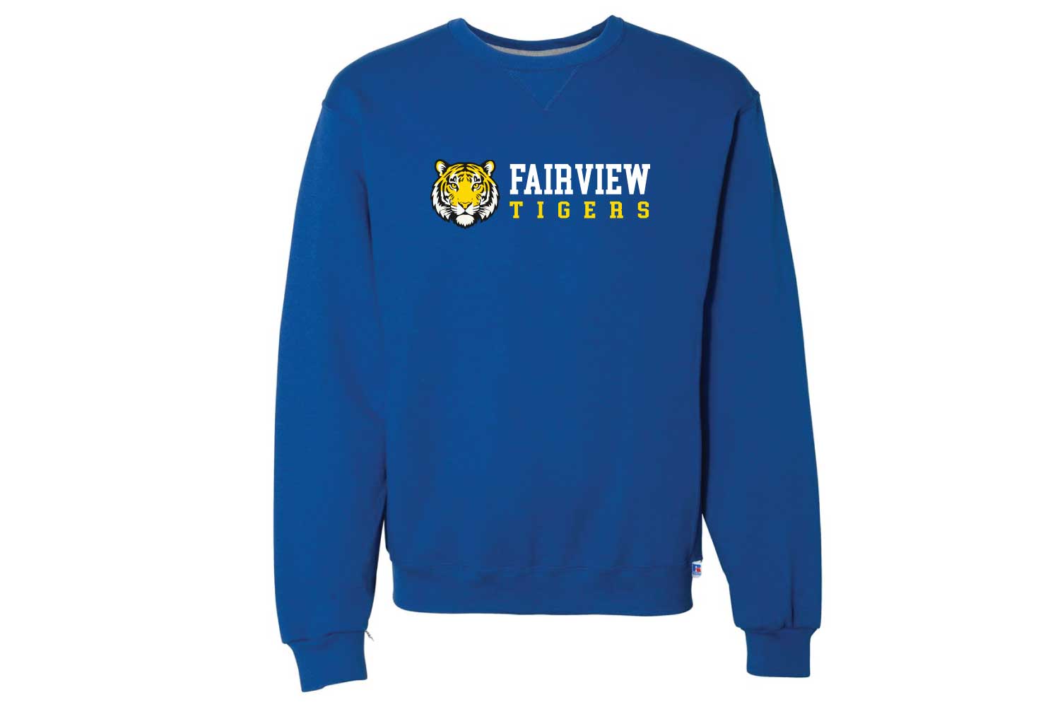 Fairview Public Schools Cotton Crewneck Sweatshirt - Design 2 - Royal