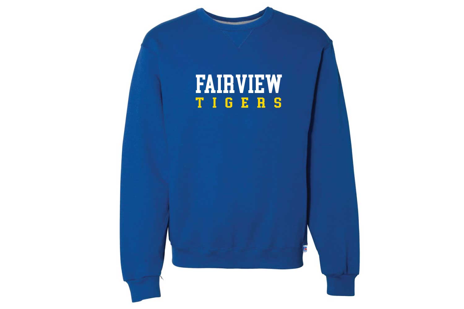 Fairview Public Schools Cotton Crewneck Sweatshirt - Design 4 - Royal