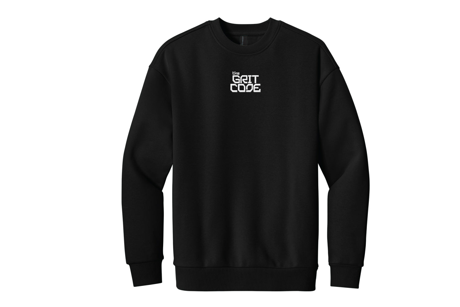 The Grit Code Fleece Crew - Black