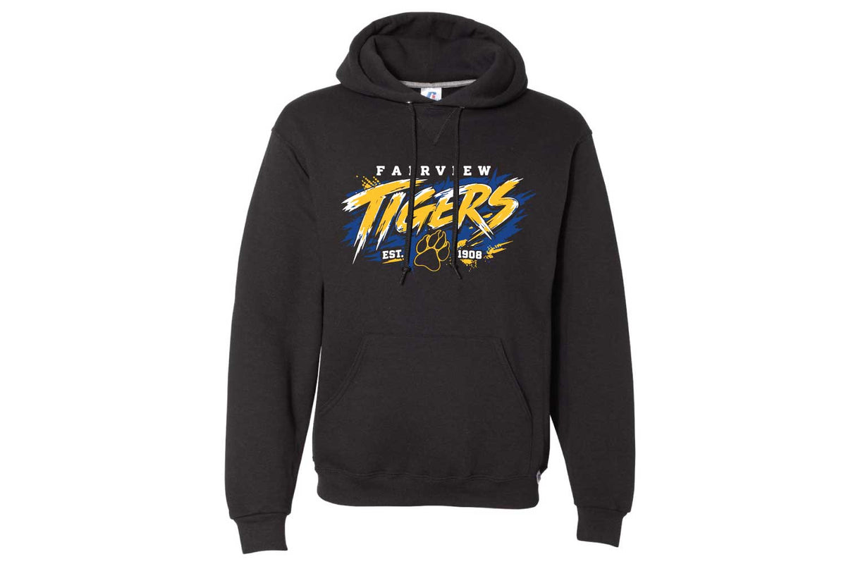 Fairview Public Schools Cotton Hoodie - Design 3 - Black