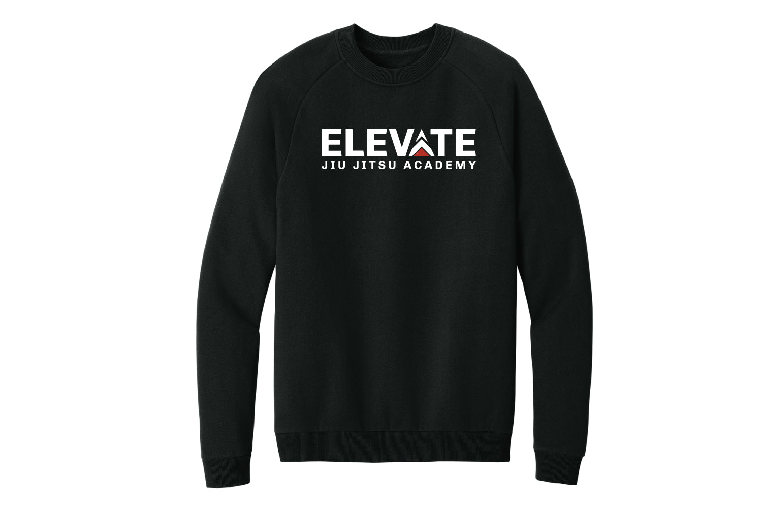 Elevate Jiu Jitsu Academy Fleece Crewneck - Black