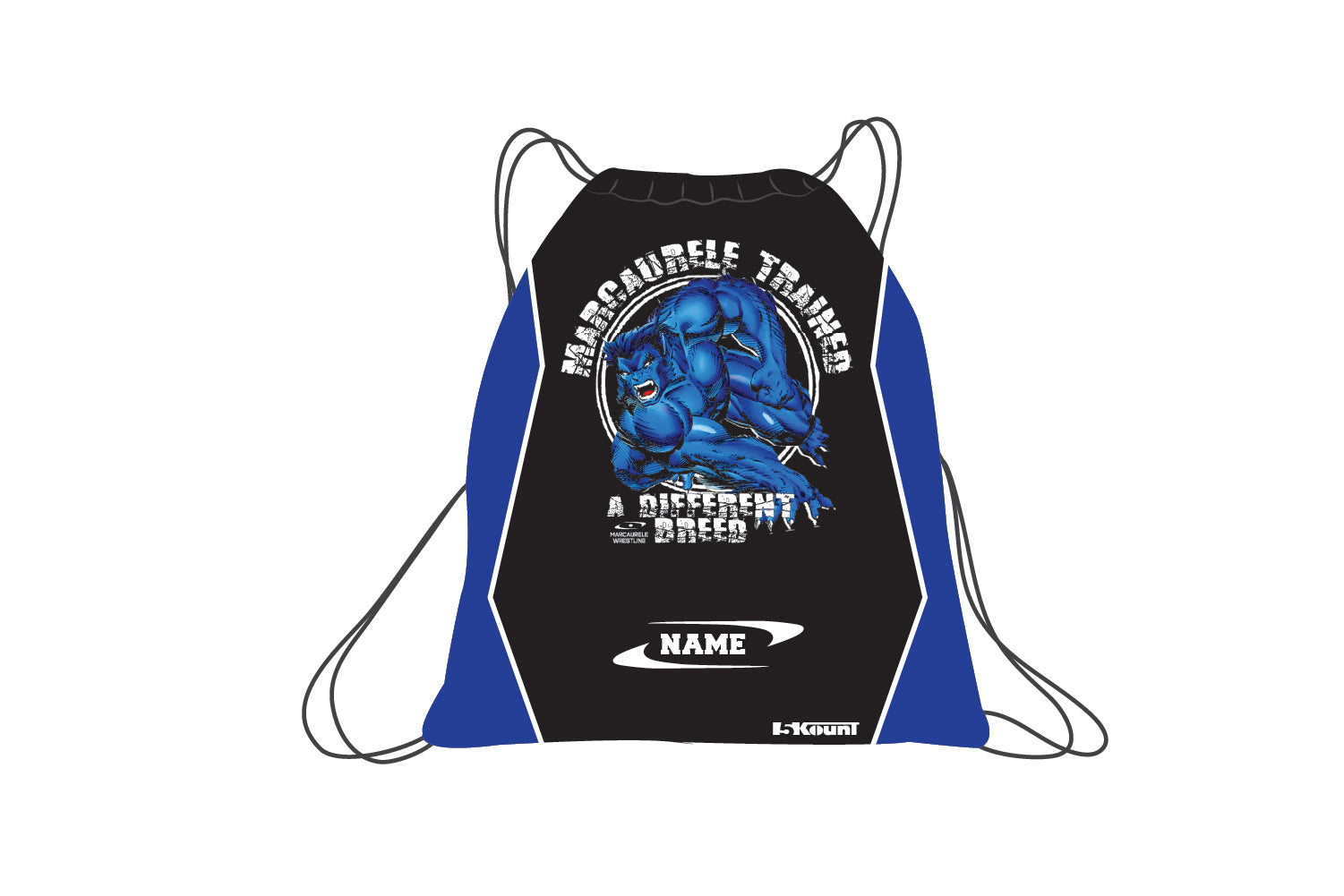 Marcaurele Wrestling Sublimated Drawstring Bag