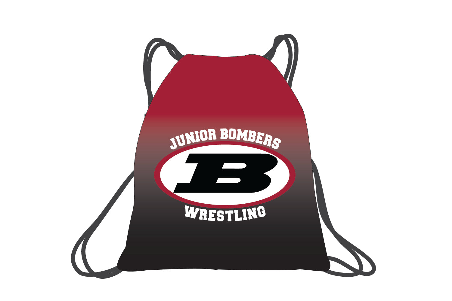 Boonton Bombers Wrestling Sublimated Drawstring Bag