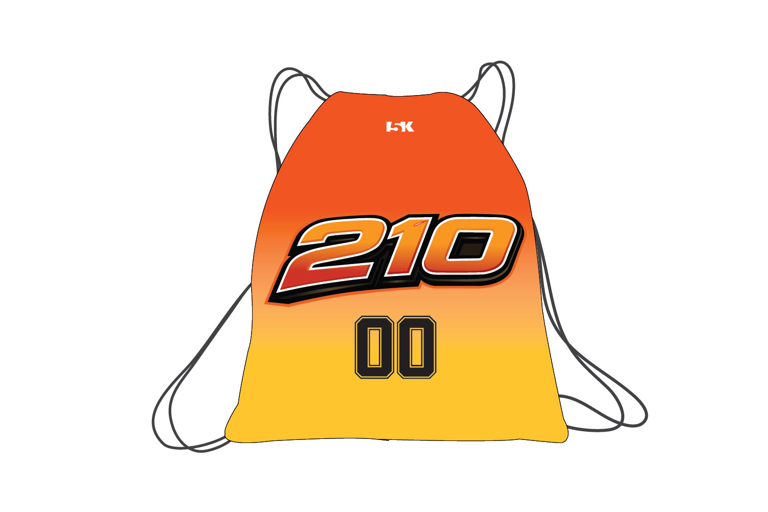 210 Baseball Sublimated Drawstring Bag