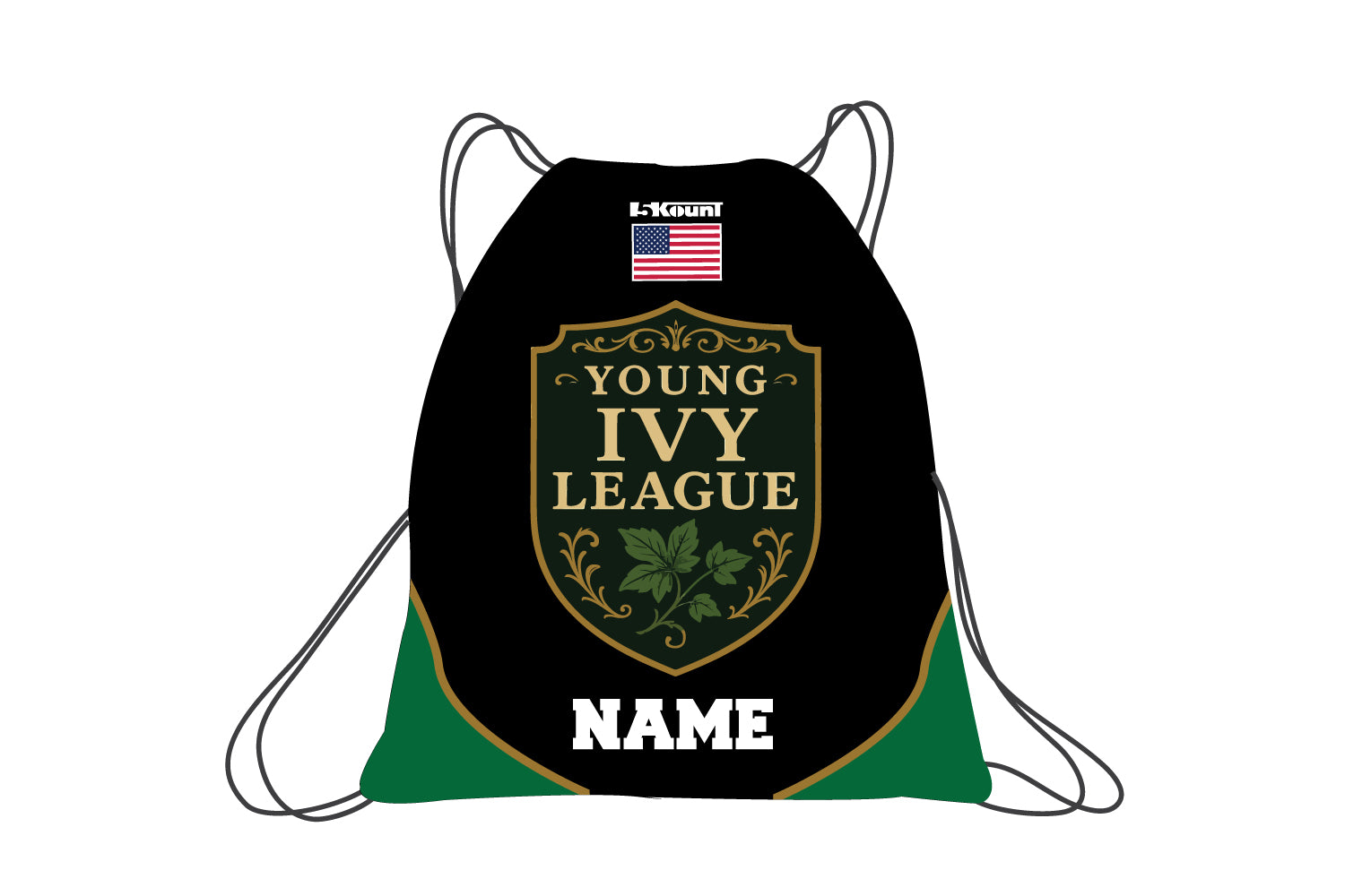 Young Ivy League Sublimated Drawstring Bag