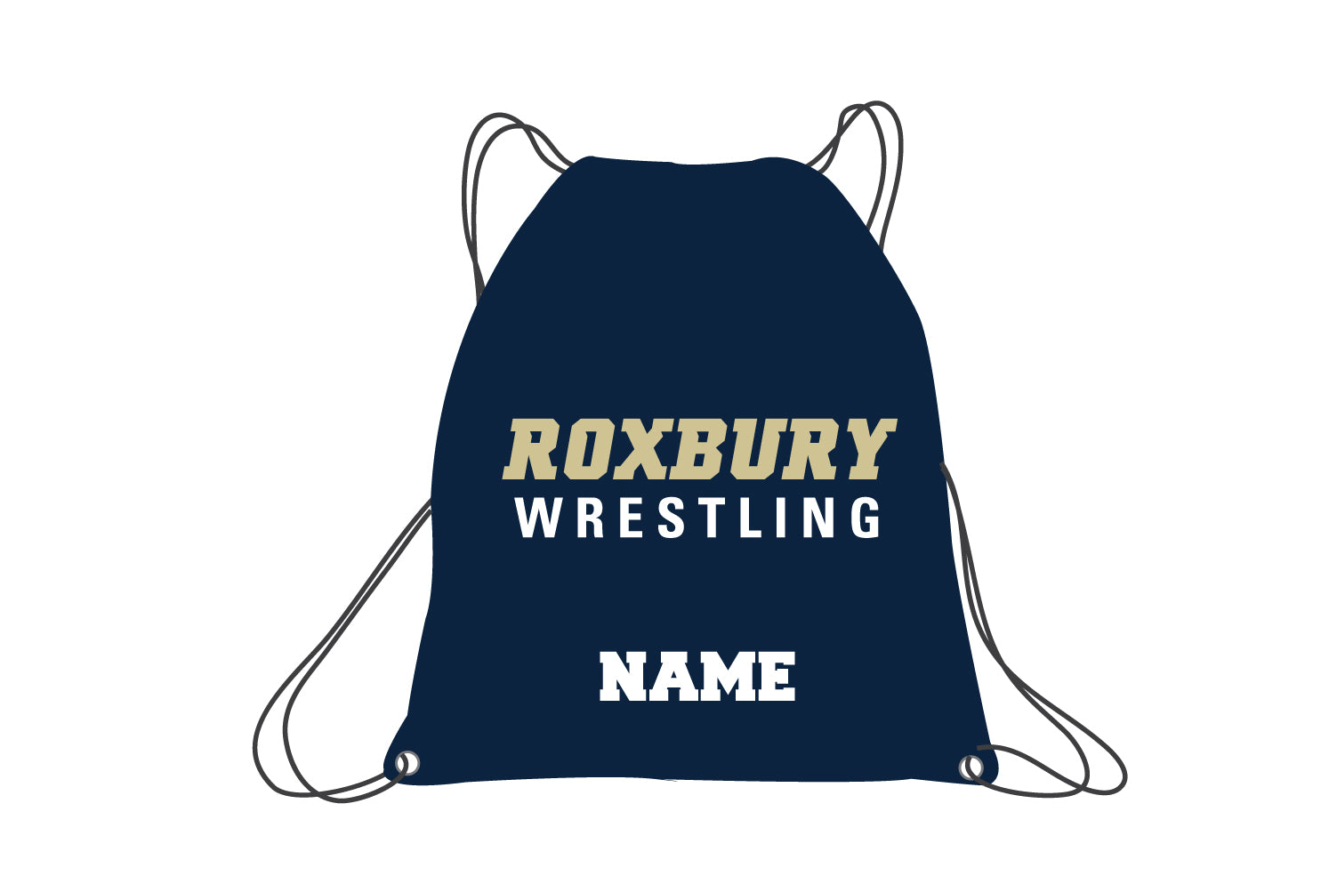 Roxbury Wrestling Sublimated Drawstring Bag