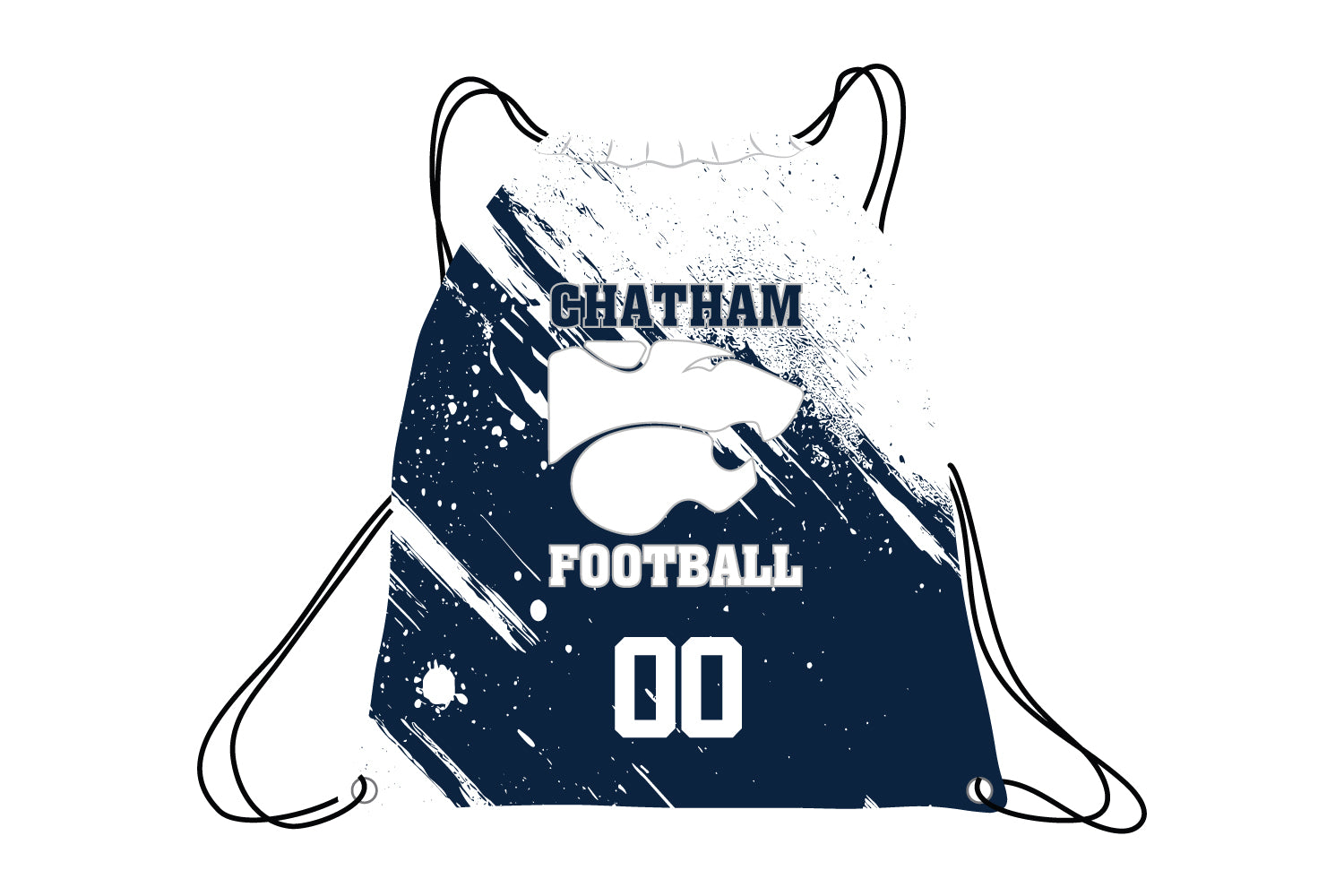 Chatham Football Sublimated Drawstring Bag