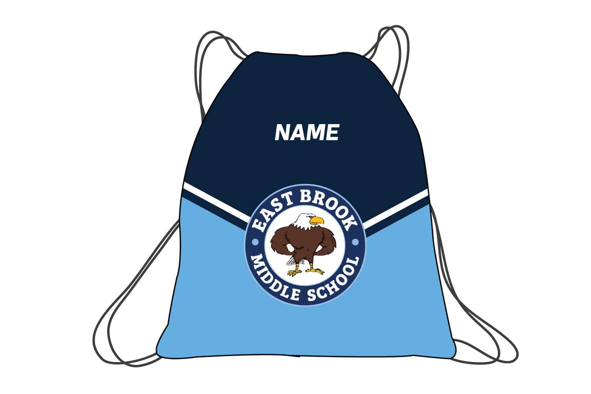 East Brook Middle School Sublimated Drawstring Bag