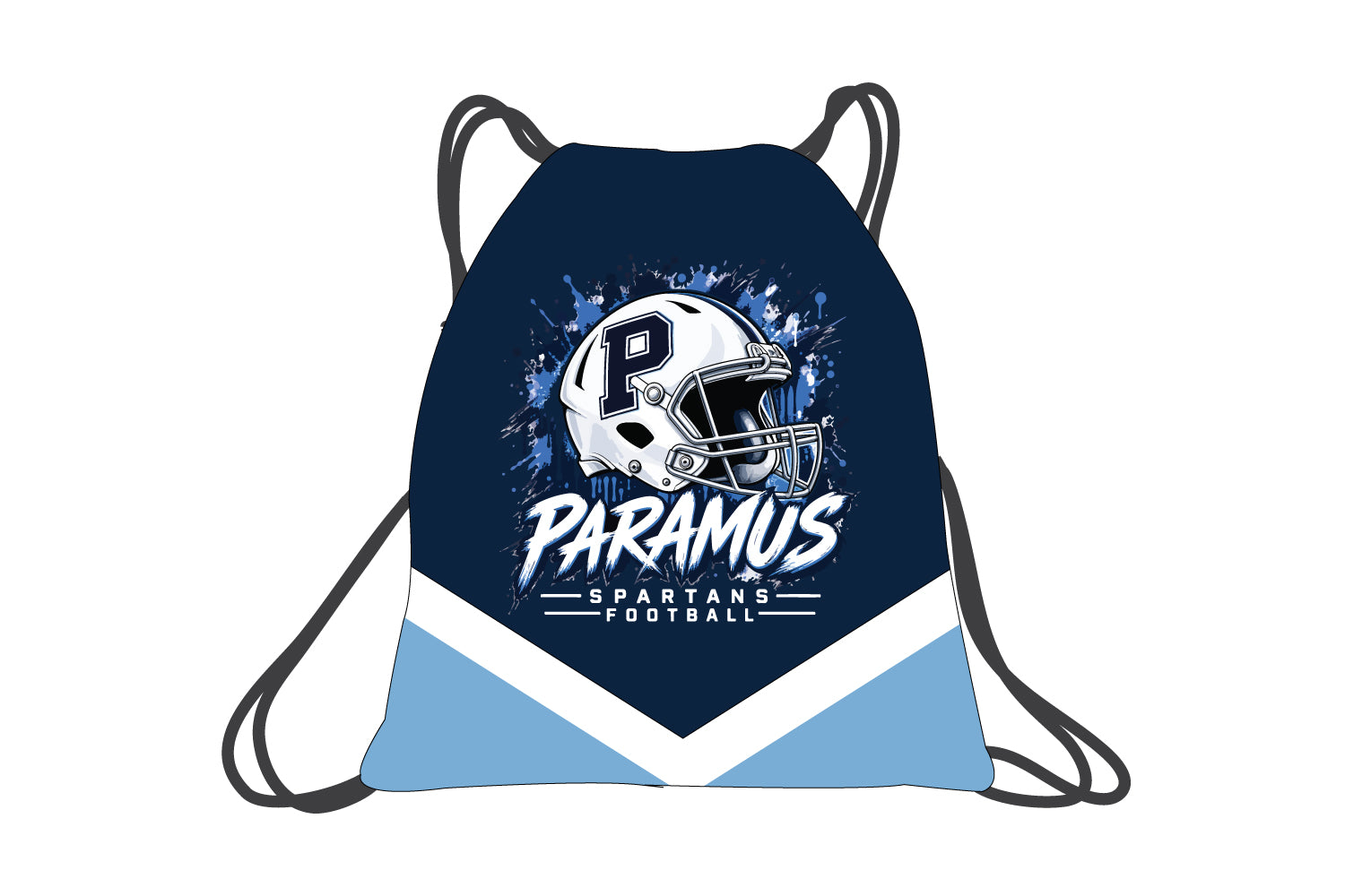 Paramus Rec Football Sublimated Drawstring Bag