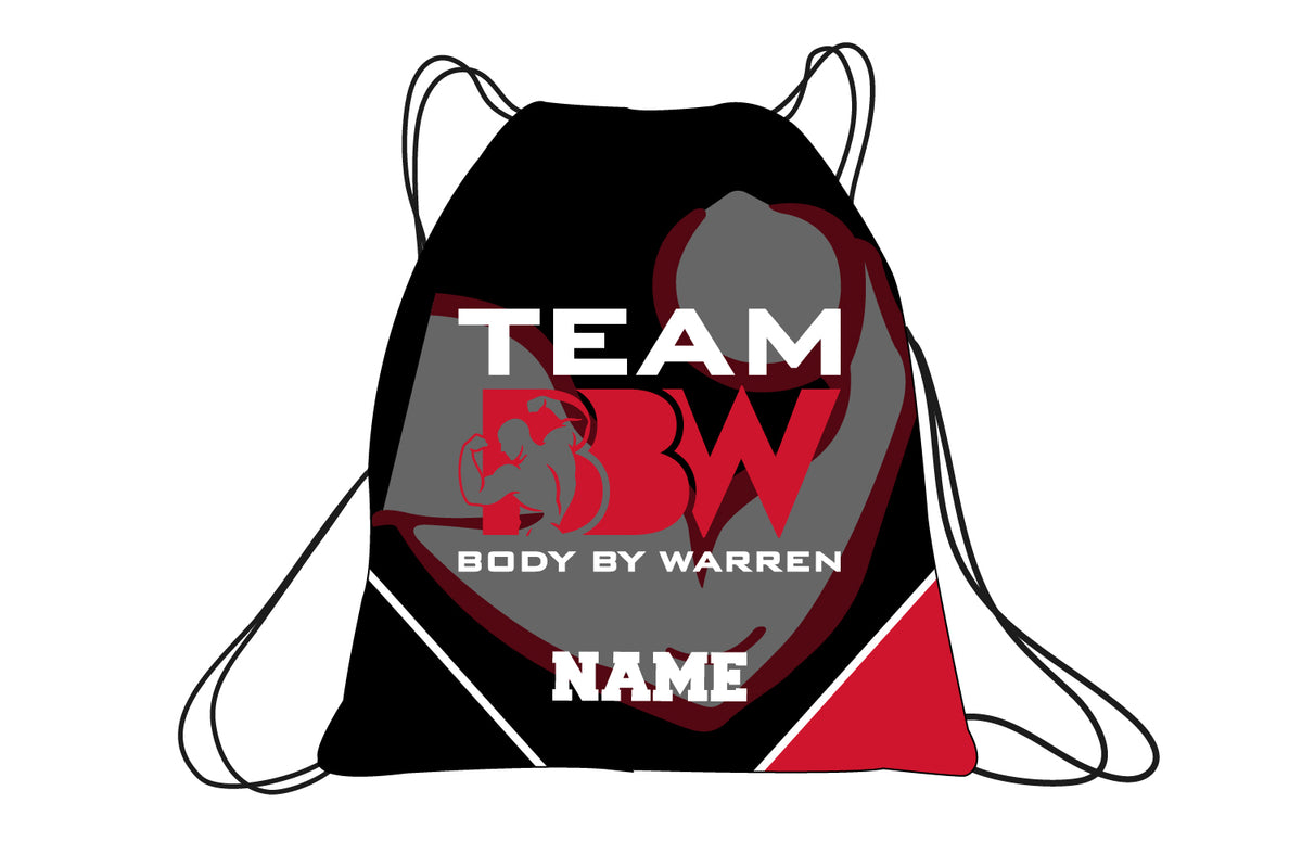 Body By Warren Sublimated Drawstring Bag