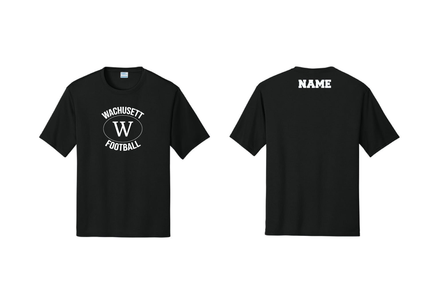 Wachusett Football Dryfit Performance Tee - Black