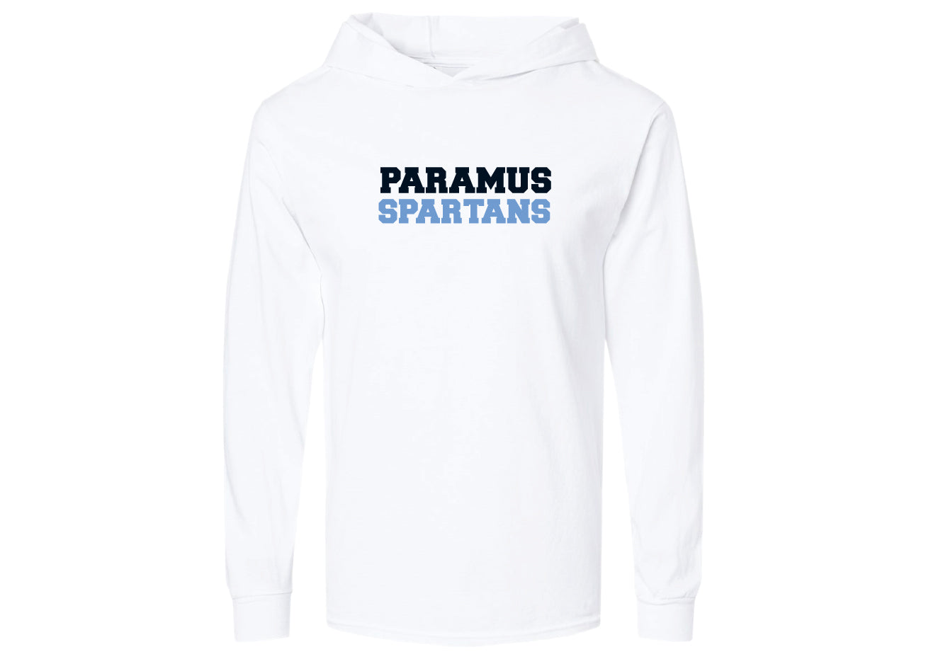 Paramus Basketball Performance Hooded T-Shirt - White (Design 2)
