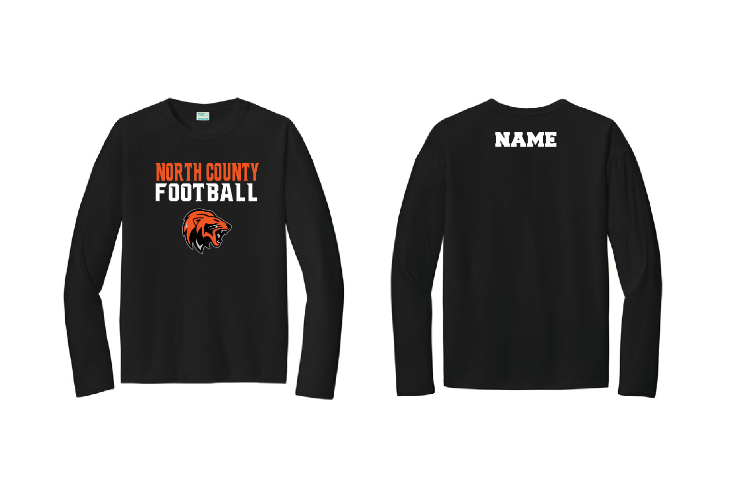 North County Lions Dryfit Long Sleeve Shirt - Black