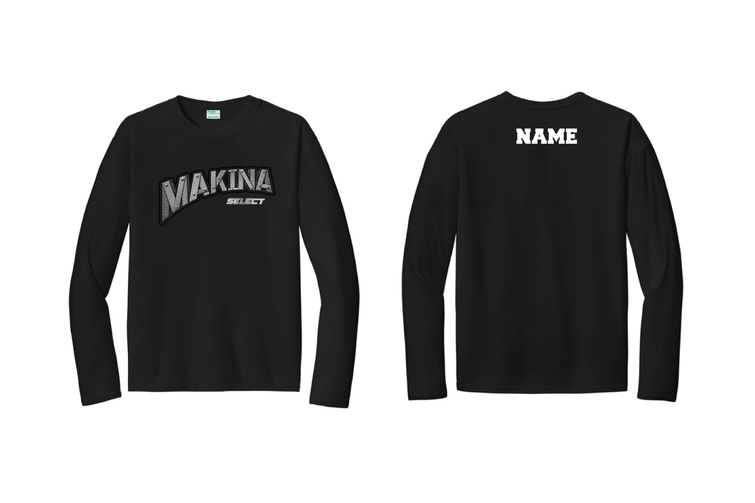 Makina Select Baseball DryFit Long Sleeve Shirt - Black