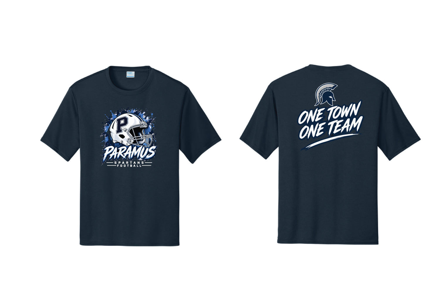 Paramus Rec Football Dryfit Performance Tee - Navy (One Town One Team)