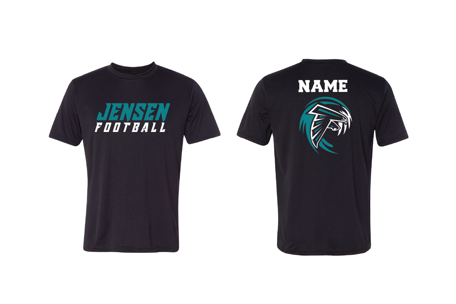 Jensen Beach Football Dryfit Performance Tee - Black