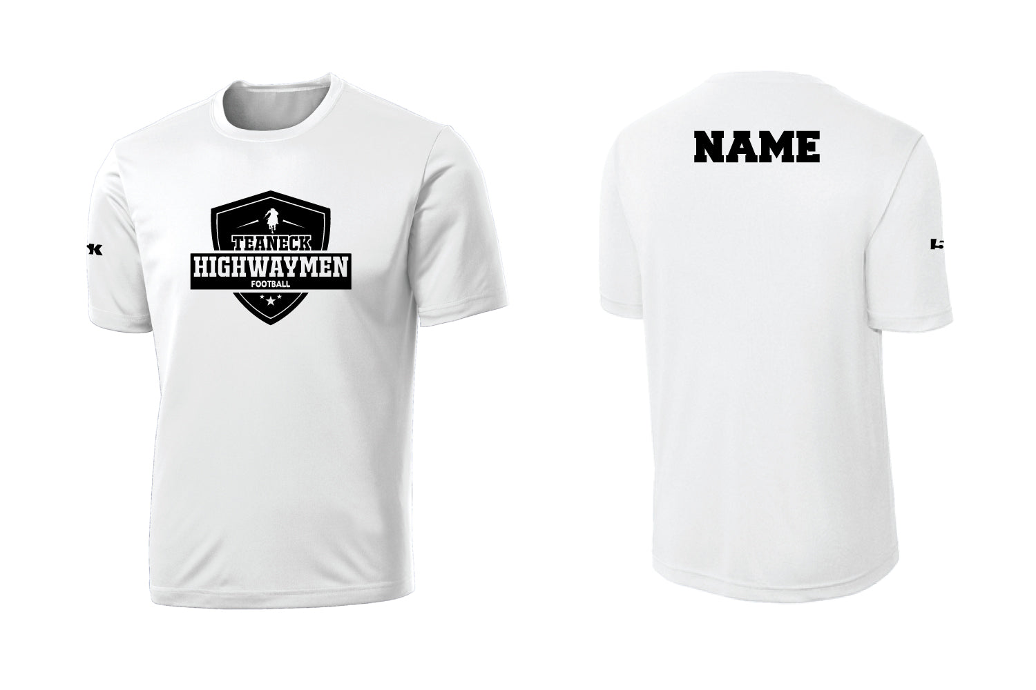 Teaneck Football Dryfit Performance Tee - White