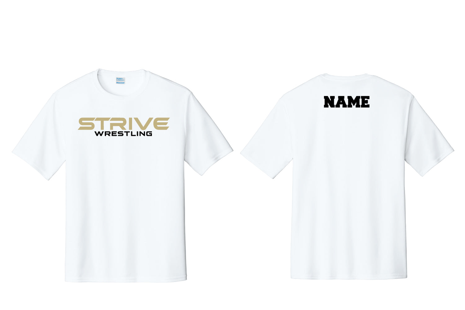 Strive Wrestling Dryfit Performance Tee - White