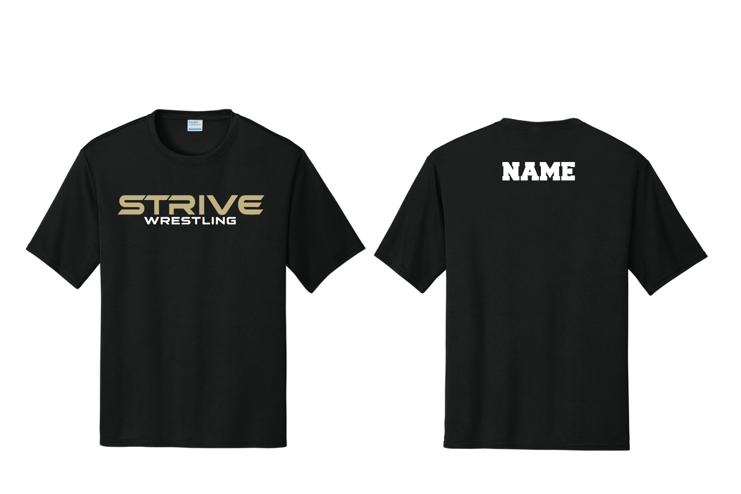 Strive Wrestling Dryfit Performance Tee - Black