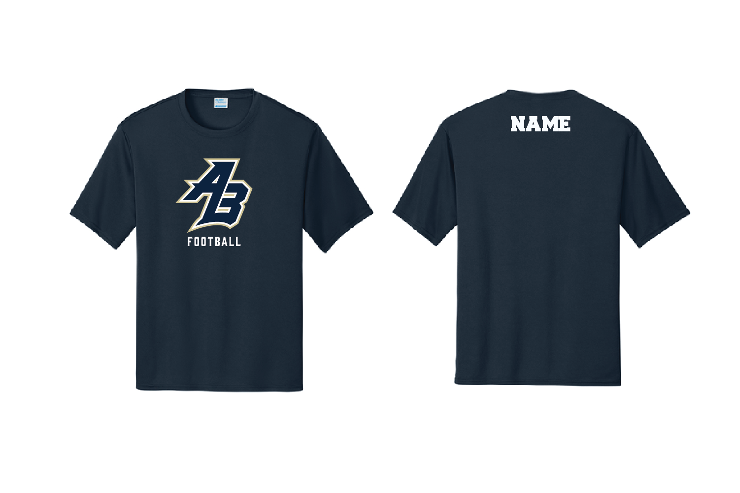 Acton Boxborough Football Dryfit Performance Tee - Navy