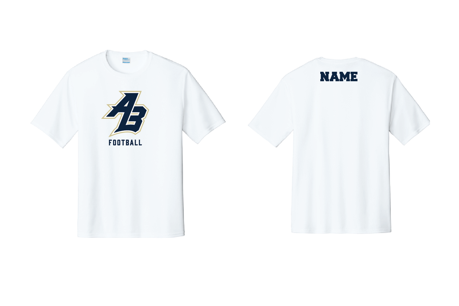 Acton Boxborough Football Dryfit Performance Tee - White