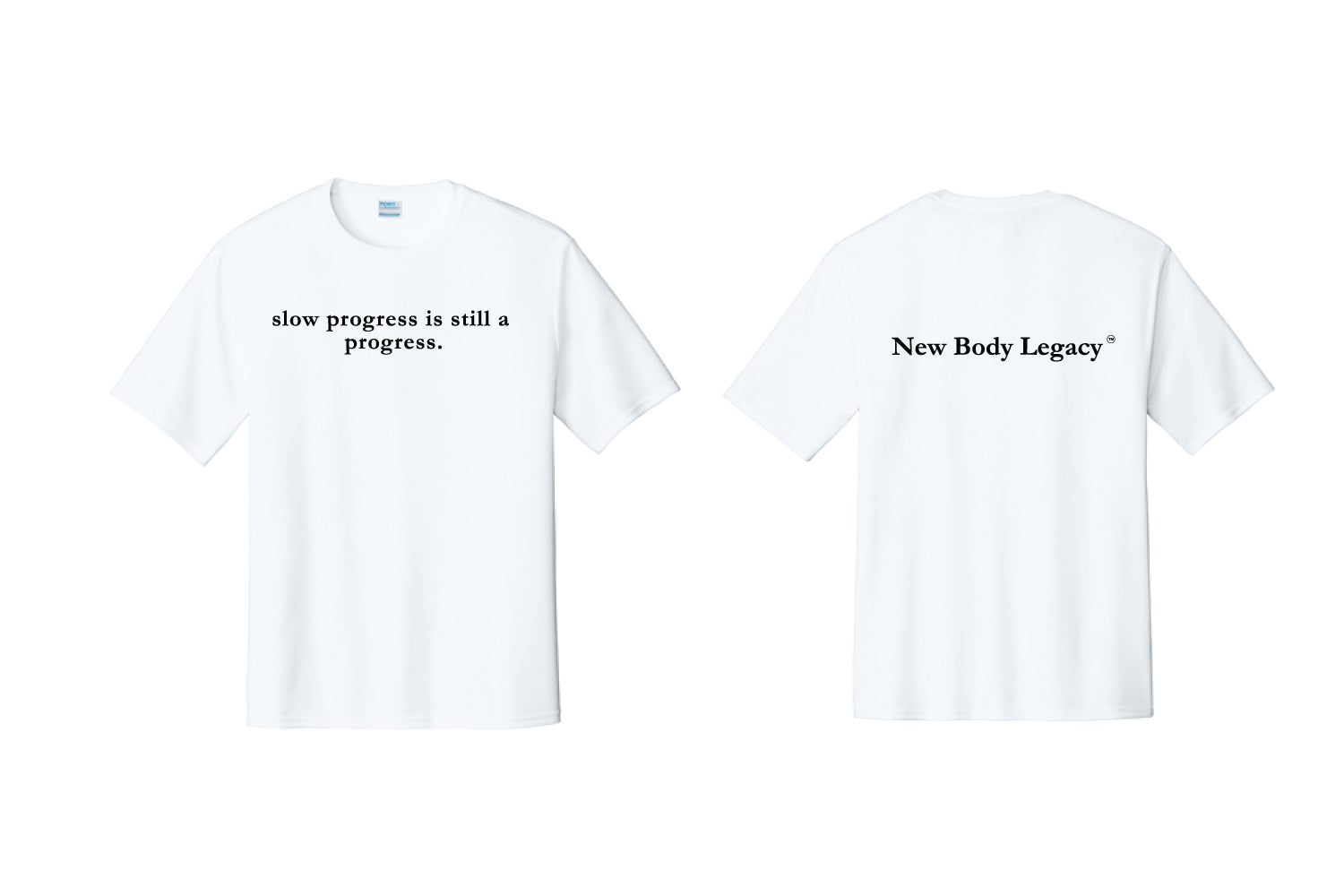 New Body Legacy Port&Co Dryfit Performance Tee - White (Design 3)