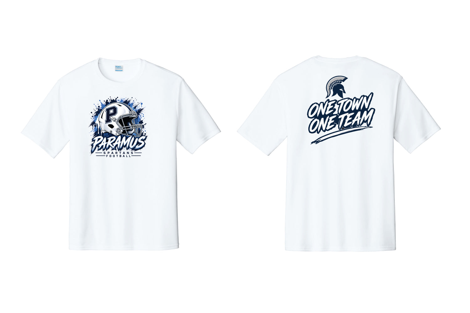 Paramus Rec Football Dryfit Performance Tee - White (One Town One Team)