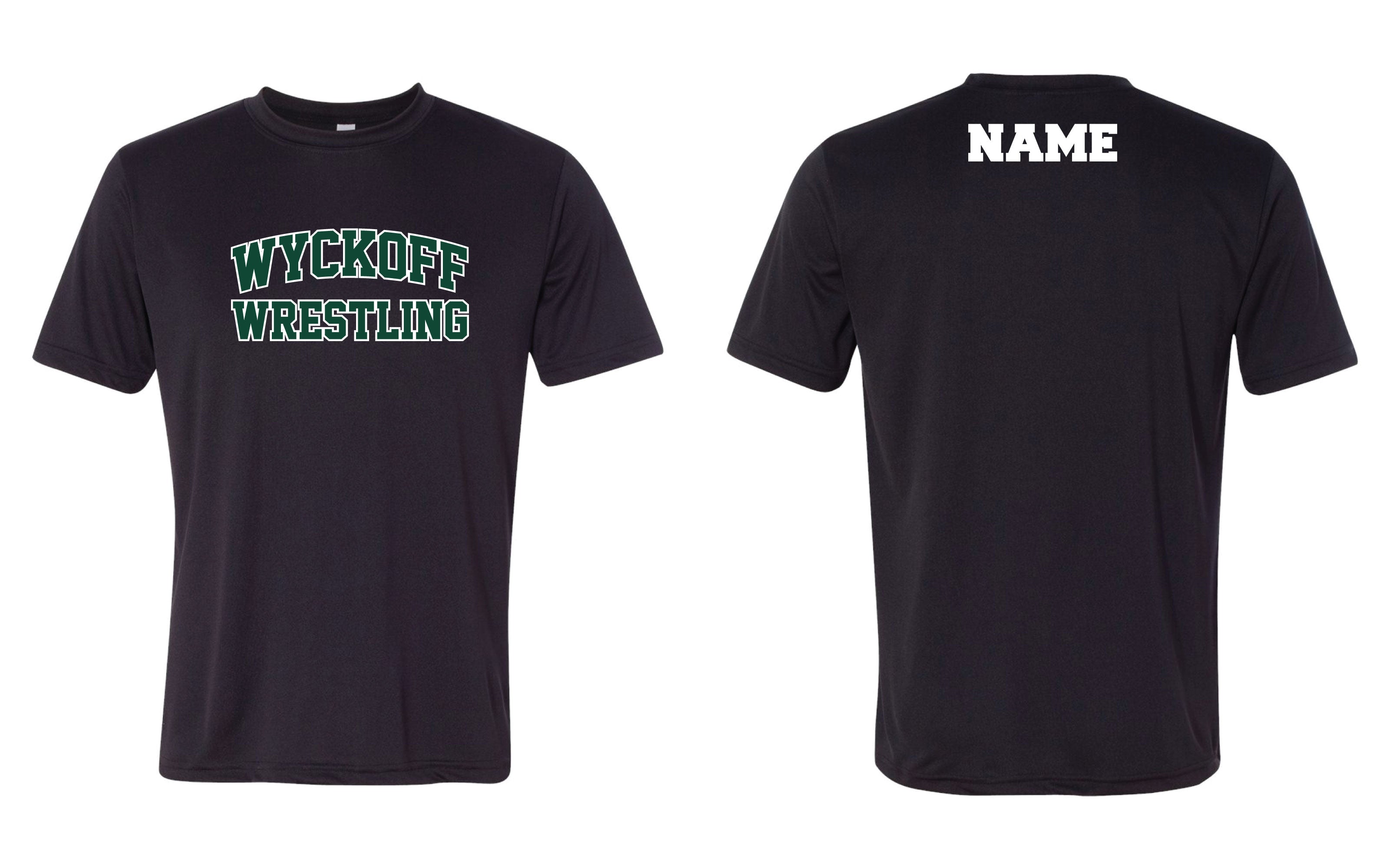 Wyckoff Wrestling DryFit Performance Tee - Black