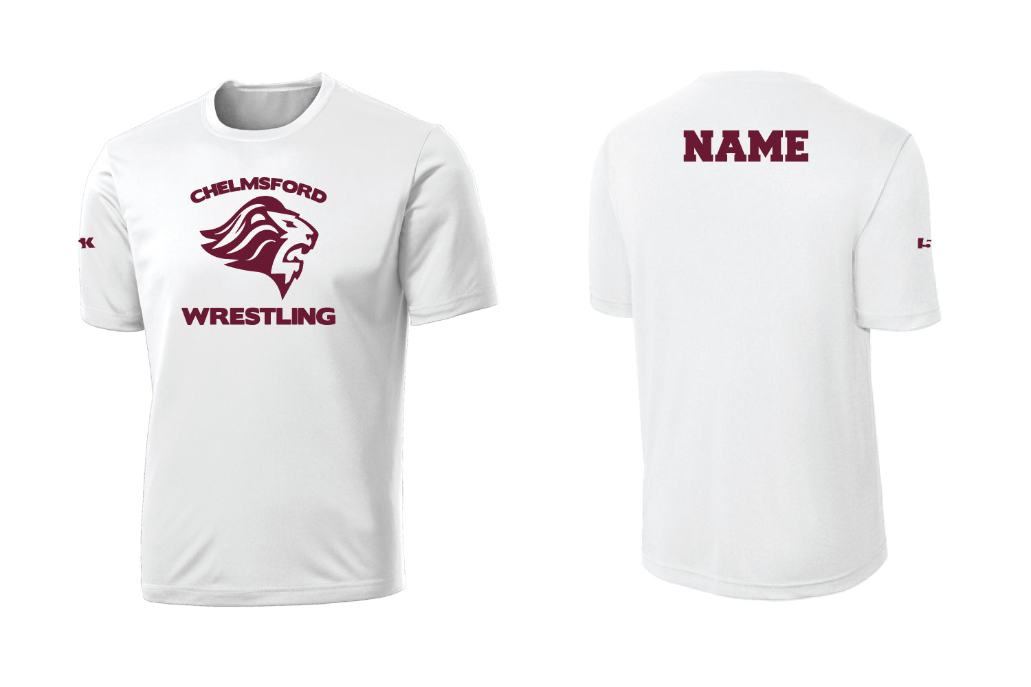 Chelmsford Youth Wrestling Dryfit Performance Tee - White
