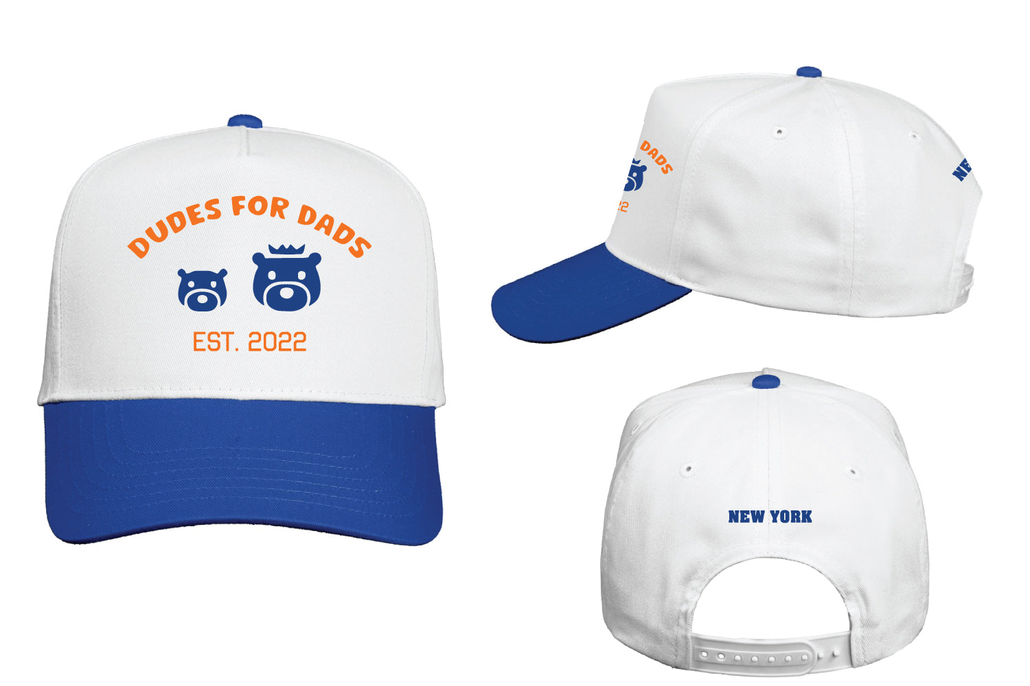 Dudes For Dads Hat Knicks - Royal/White
