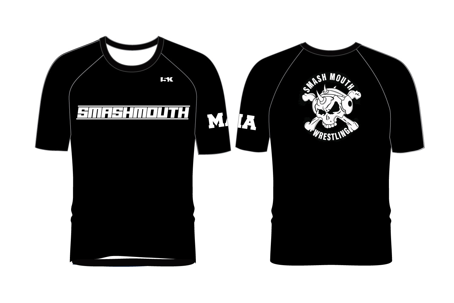 SmashMouth Wrestling Sublimated Shirt - Black