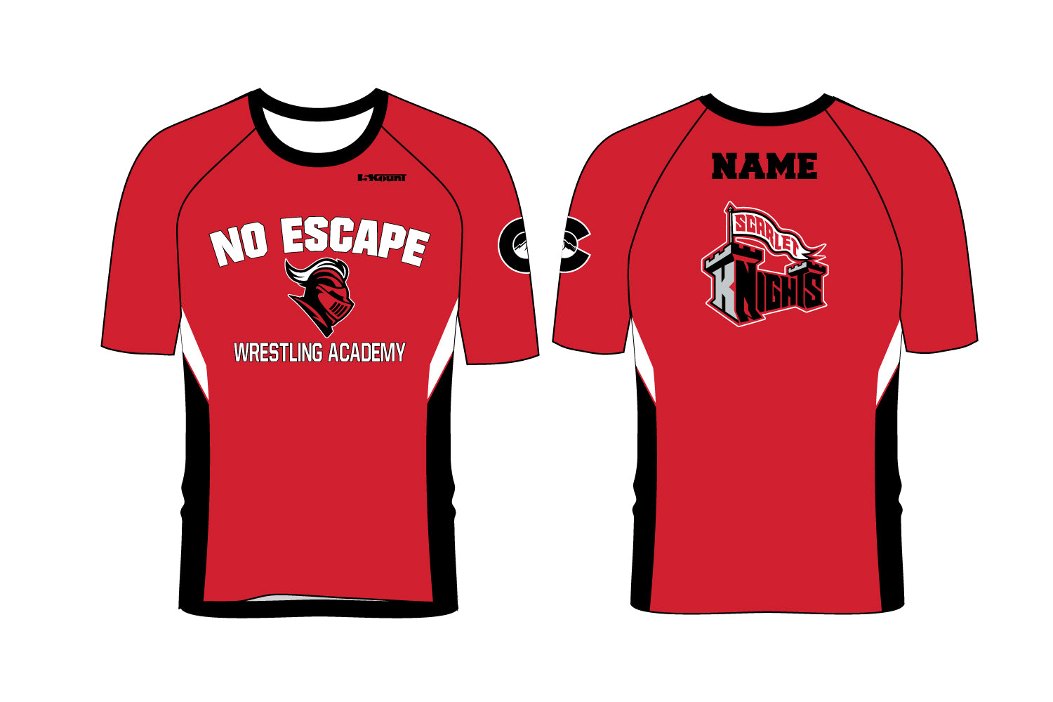 No Escape Wrestling Academy Sublimated Fight Shirt - Design 1