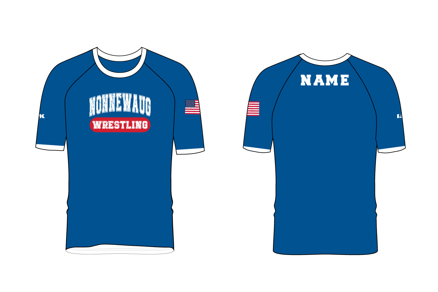 Nonnewaug Wrestling Sublimated Shirt - Design 1