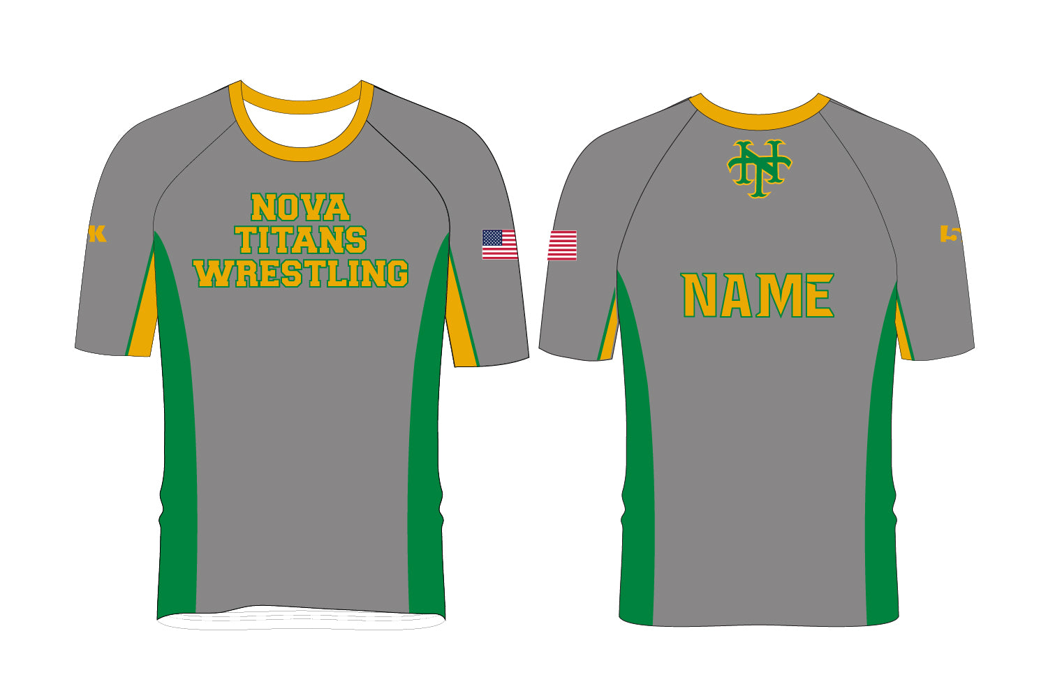 Nova Titans Wrestling Sublimated Shirt - Design 1