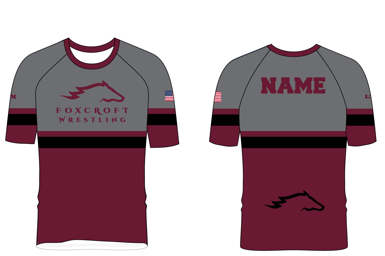 Foxcroft Wrestling Sublimated Shirt