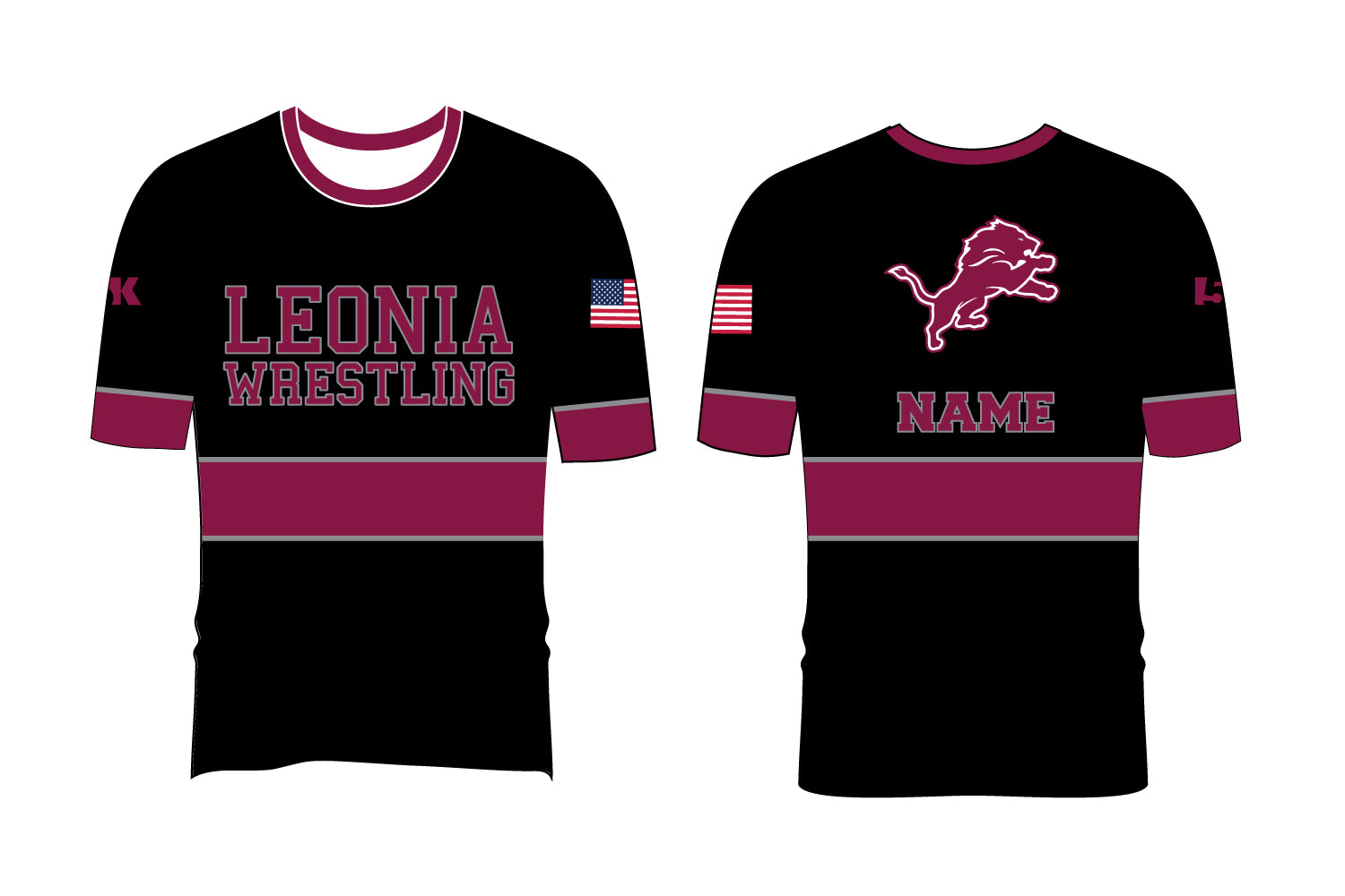 Leonia Wrestling Sublimated Shirt