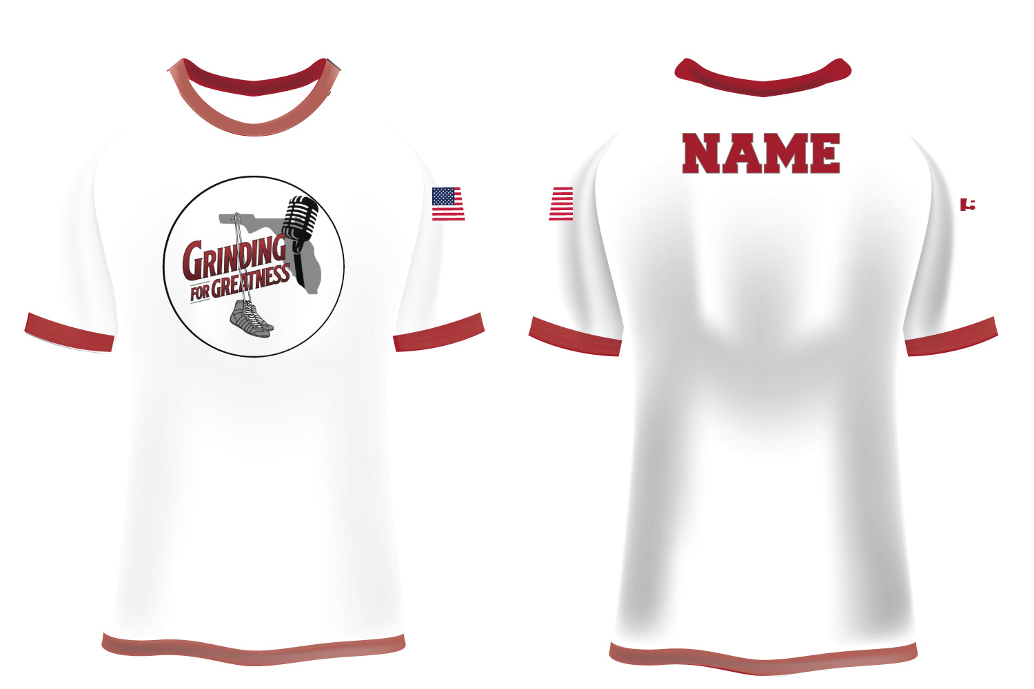 Grinding For Greatness Wrestling Sublimated Shirt