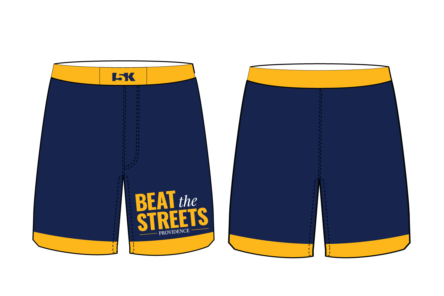 Beat The Streets Sublimated Shorts - Navy